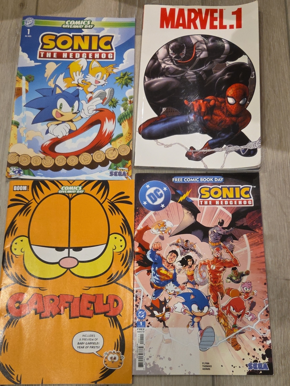 Sonic the Hedgehog Comic Book Garfield Marvel.1